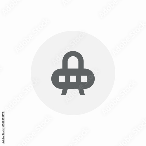 ufo disk icon sign vector