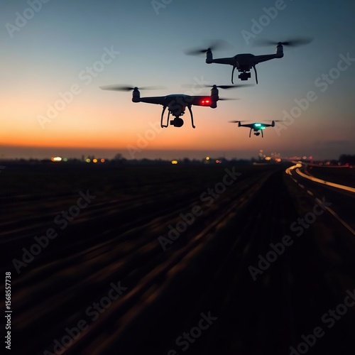Abstract Speed: Light Trails Motion Blur