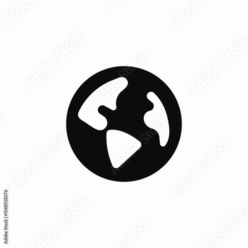 earth globe icon sign vector