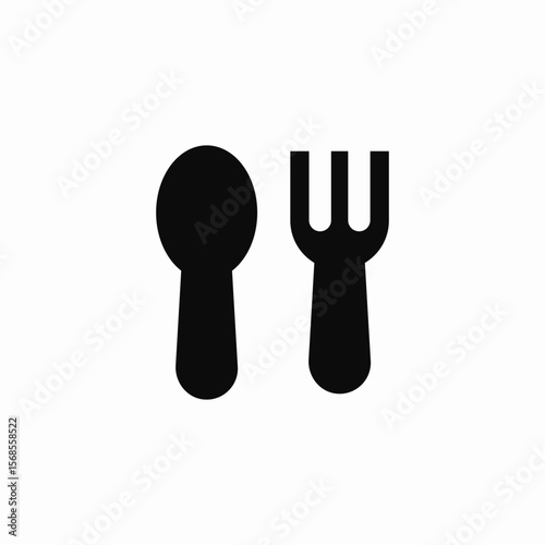 fork spoon icon sign vector