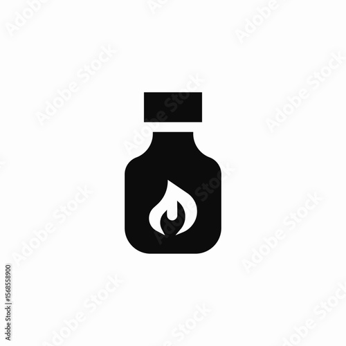 spicy sauce icon sign vector