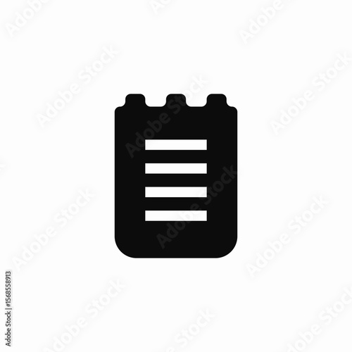 spiral notepa icon sign vector