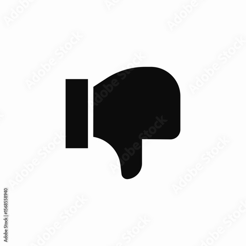 thumbs down icon sign vector