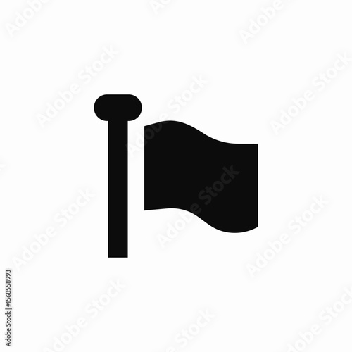 wavy flag icon sign vector