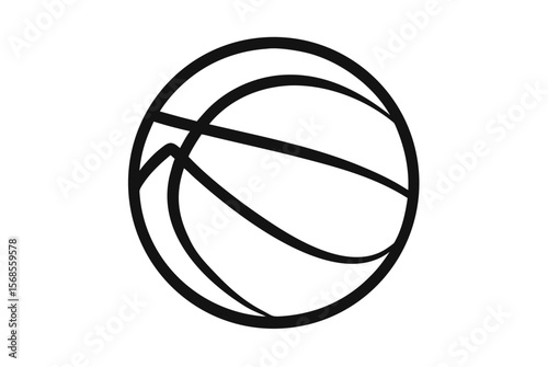 An orange rubber basketball sport game equipment sphere vector icon illustration isolated on white