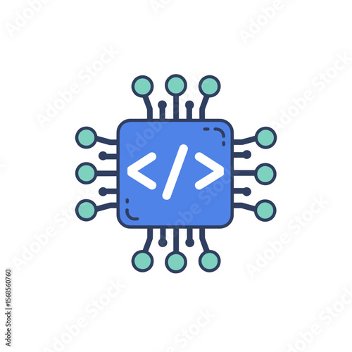 Code Completion Copilot Icon