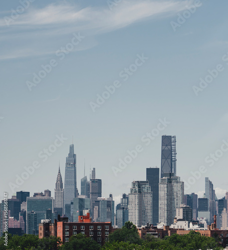 New York city skyline views skyscrapers 