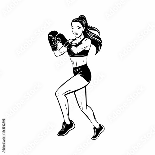 Mma Fighting Vector Image. Mma Fight Action Stock Vectors and Vector Art