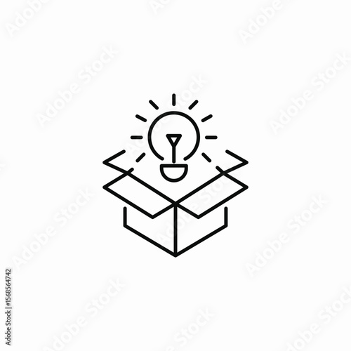 brand new idea icon sign vector