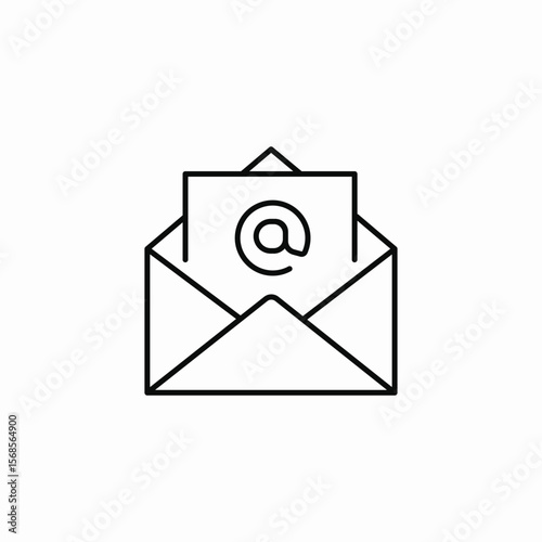 email address icon sign vector