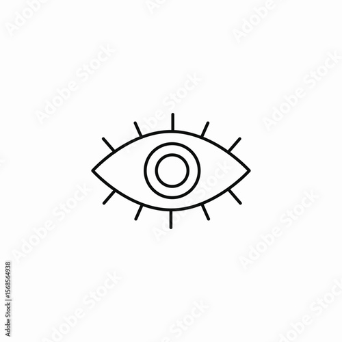 eye view icon sign vector