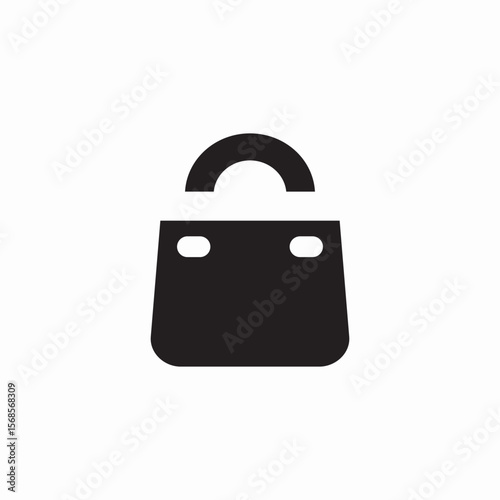 hand purse icon sign vector