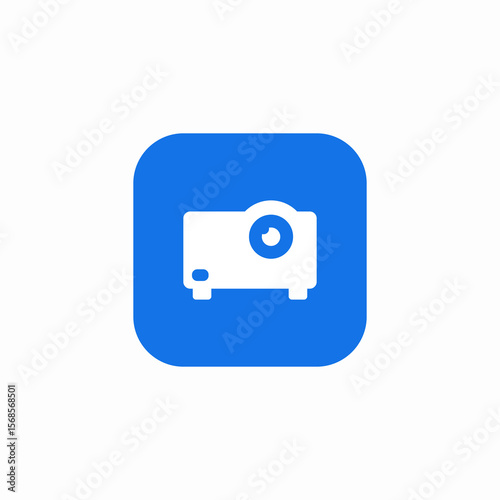 media wall projector icon sign vector