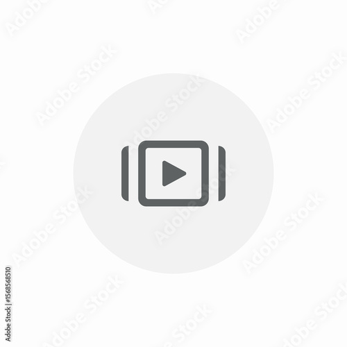 media window scroll icon sign vector