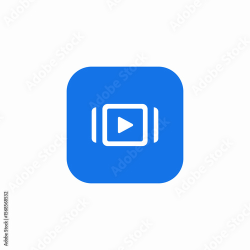 media video app scroll icon sign vector