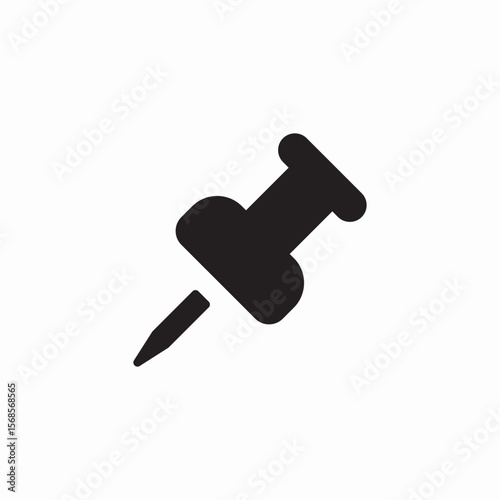 notes pin icon sign vector