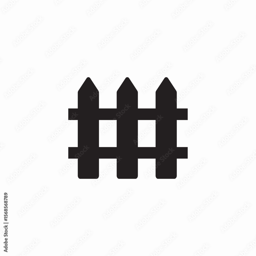 Obraz premium small fence icon sign vector