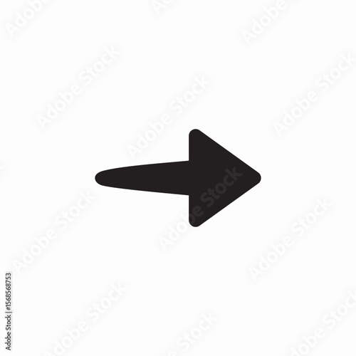 scroll right icon sign vector