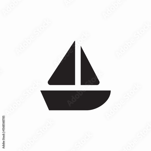 ship sail icon sign vector