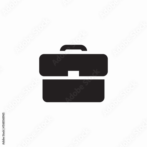 work office briefcase icon sign vector
