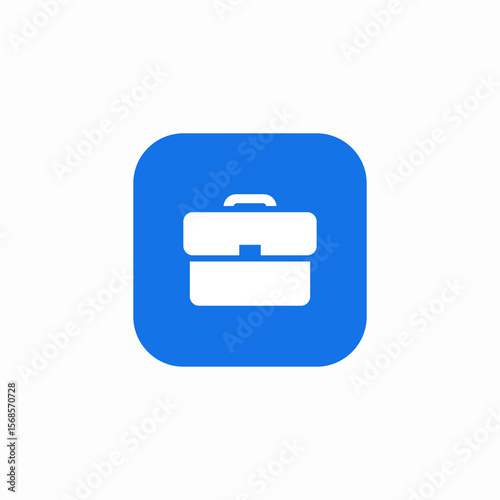 office employment briefcase icon sign vector