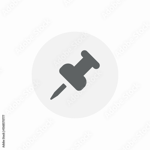 pin notes icon sign vector