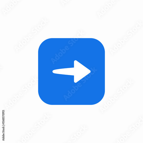 right arrow page icon sign vector