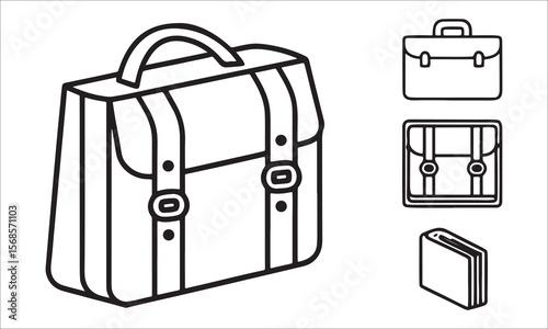 Briefcase satchel portfolio messenger bag