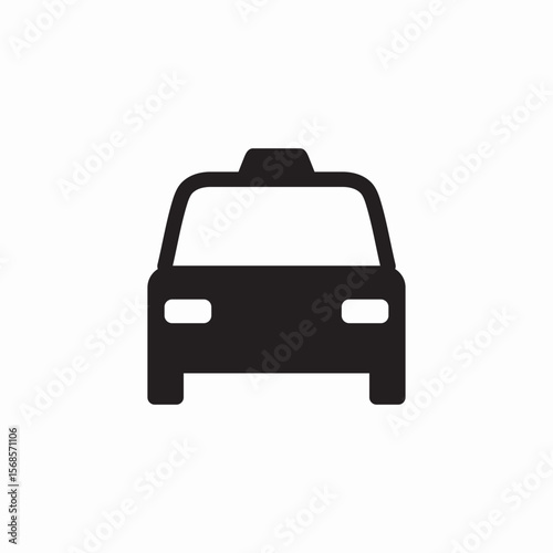 taxi service icon sign vector