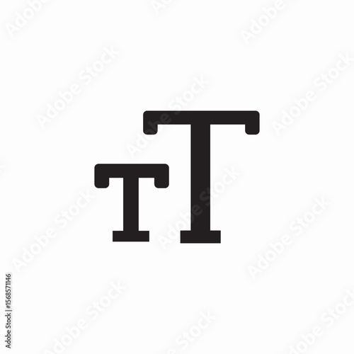 text sizes icon sign vector