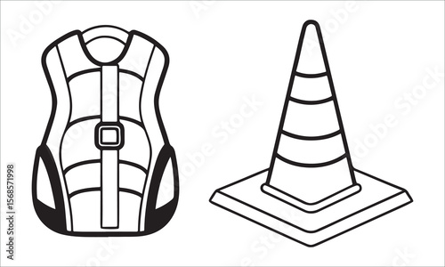 Life Vest Traffic Cone safety vest safety equipment