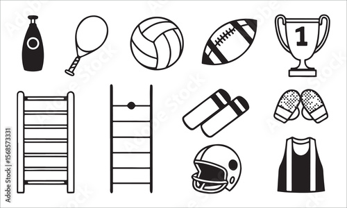 Sports equipment and trophy collection bottle racket