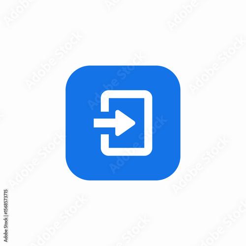 user log in icon sign vector
