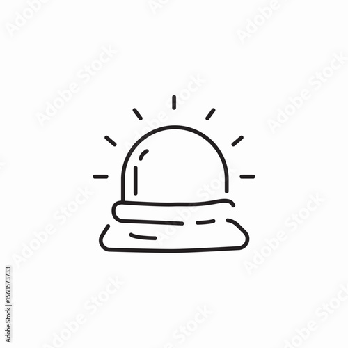 vacation hat icon sign vector