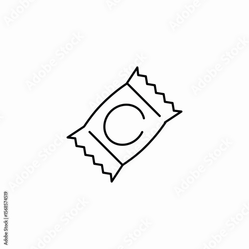 candy treat icon sign vector