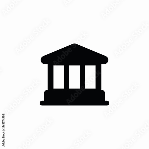 classical building icon sign vector