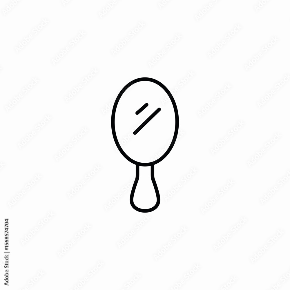 Fototapeta premium hand mirror icon sign vector
