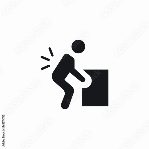 heavy weight icon sign vector