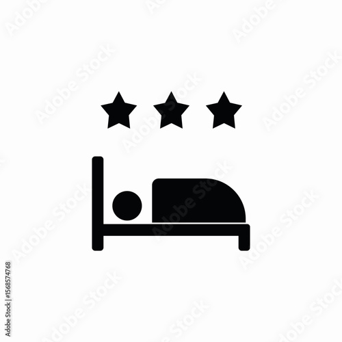 hotel rating icon sign vector