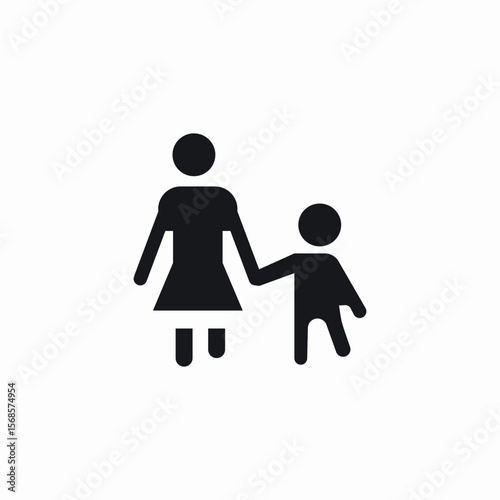 mother child icon sign vector