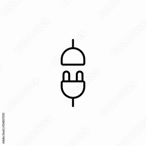 plug connection icon sign vector