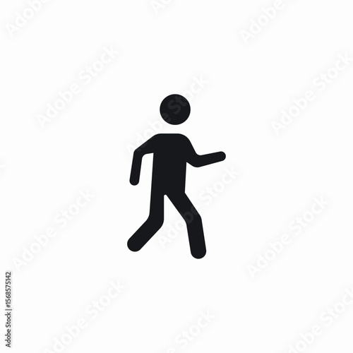 predestrian walking icon sign vector