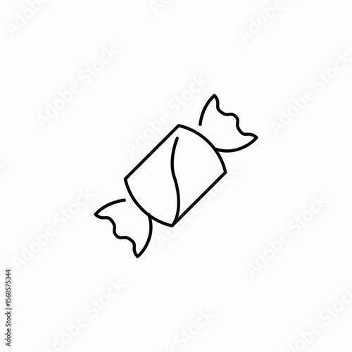 sweet caramel icon sign vector