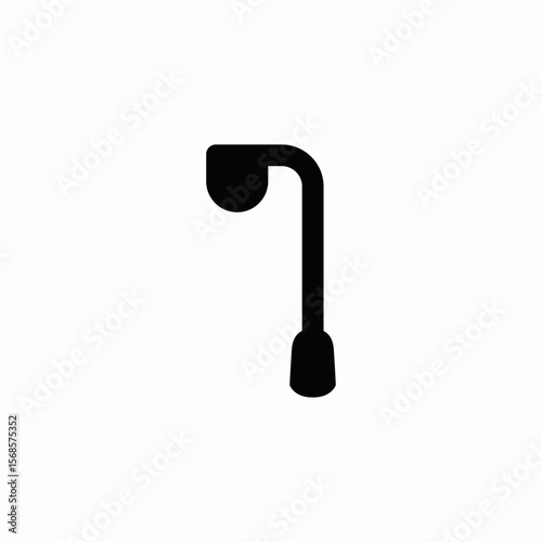 street lamp icon sign vector
