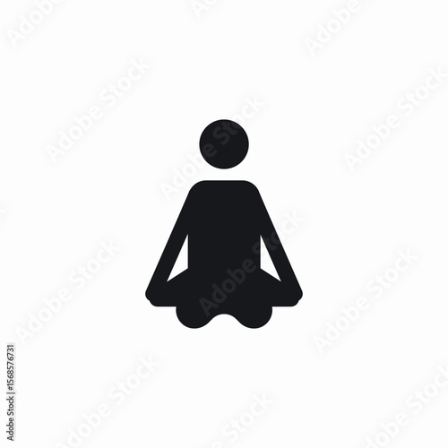 ground relaxation icon sign vector