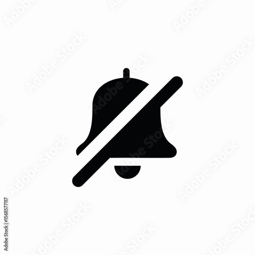silet notifications icon sign vector