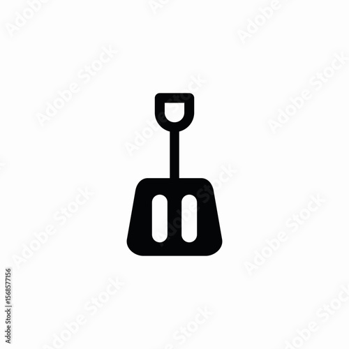 snow shovel icon sign vector