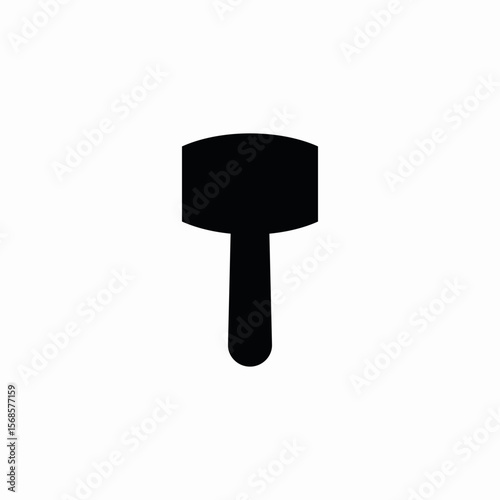 sledgehammer tool icon sign vector