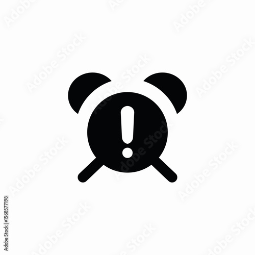 timer warning icon sign vector