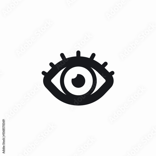 bold eyes icon sign vector